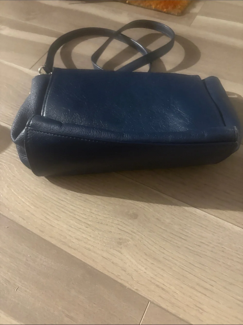 Michael Kors Dark Blue Leather Crossbody Bag
